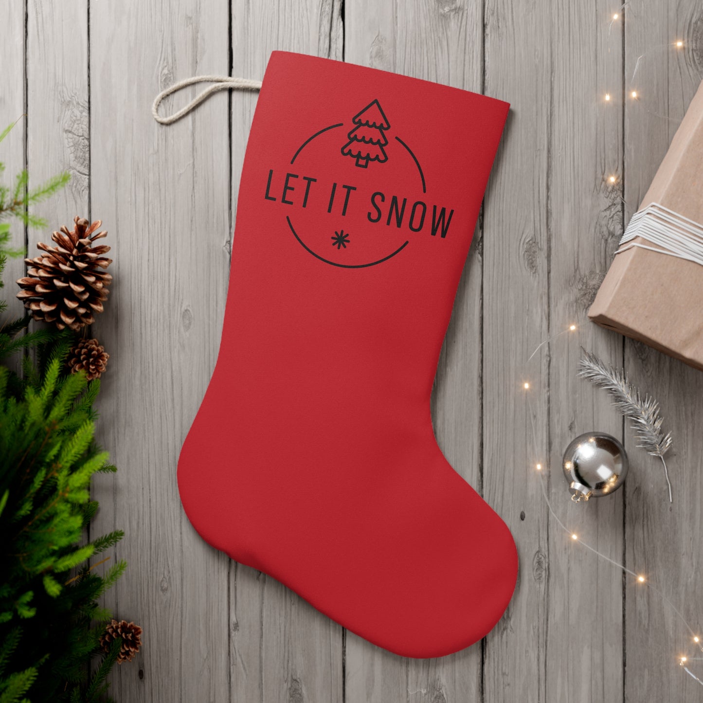 let it snow stocking