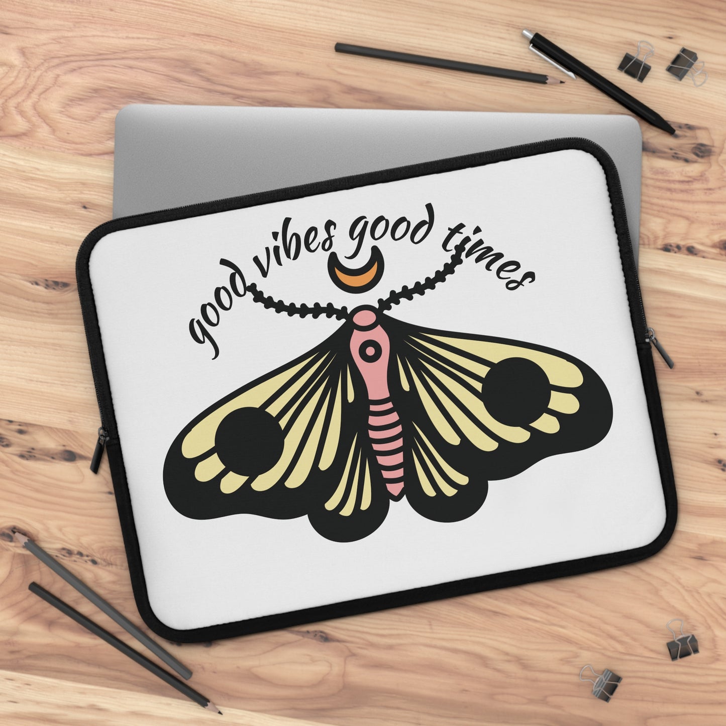 good vibes good times laptop sleeve