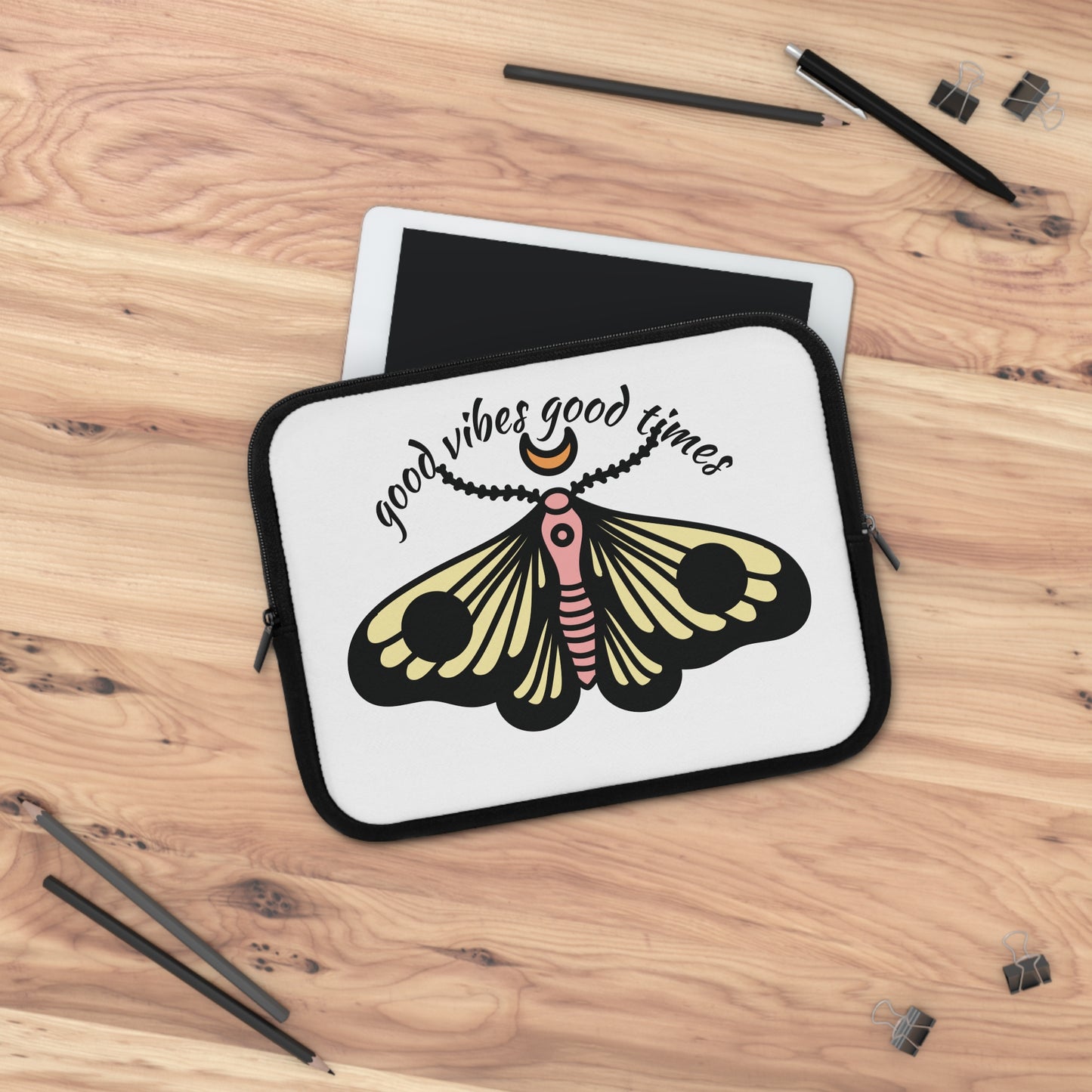 good vibes good times laptop sleeve